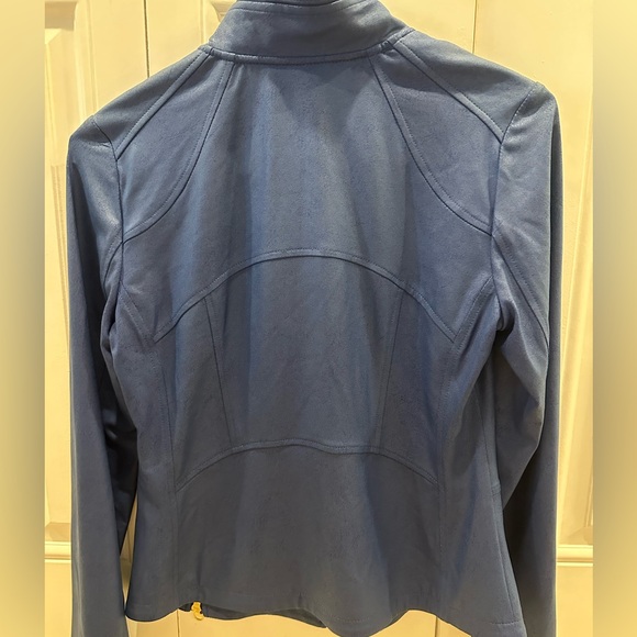 CLARA SUN WOO LIQUID LEATHER™ SIGNATURE JACKET - NAVY XS - Picture 5 of 6